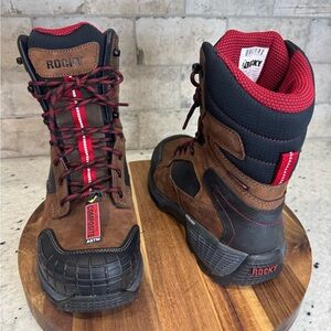 Rocky waterproof Men's Brown and Black Work Boots